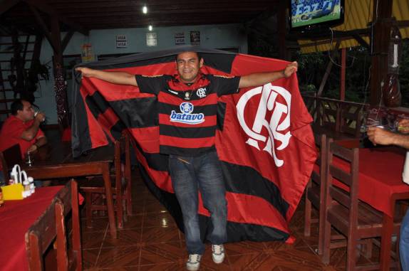 Explosão de alegria com a vitória do Flamengo! (em Presidente Figueiredo - AM)